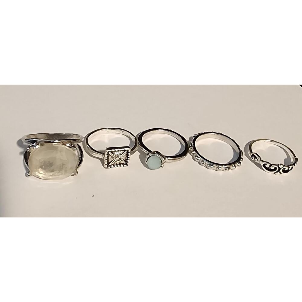 Stackable Rings Set - Minimalist Stacking Rings - Picture 8 of 10